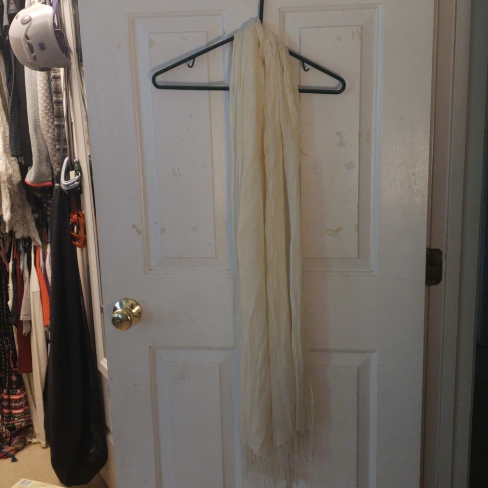 Off white scarf